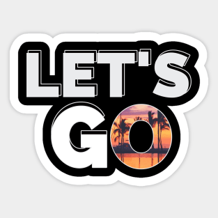 LET'S go Sticker